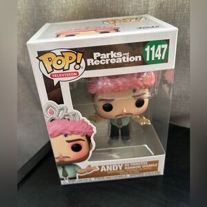Funko Pop! Parks&Recreation Andy as Princess Rainbow Sparkle #1147 Vinyl Figure